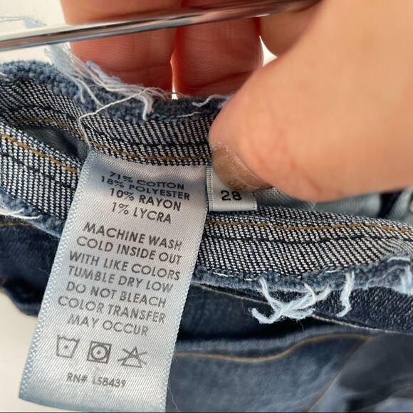 Wilson Gabrielle Raw Waist Busted Knees Raw Hem Stretch Skinny Jeans 28 - Picture 4 of 4